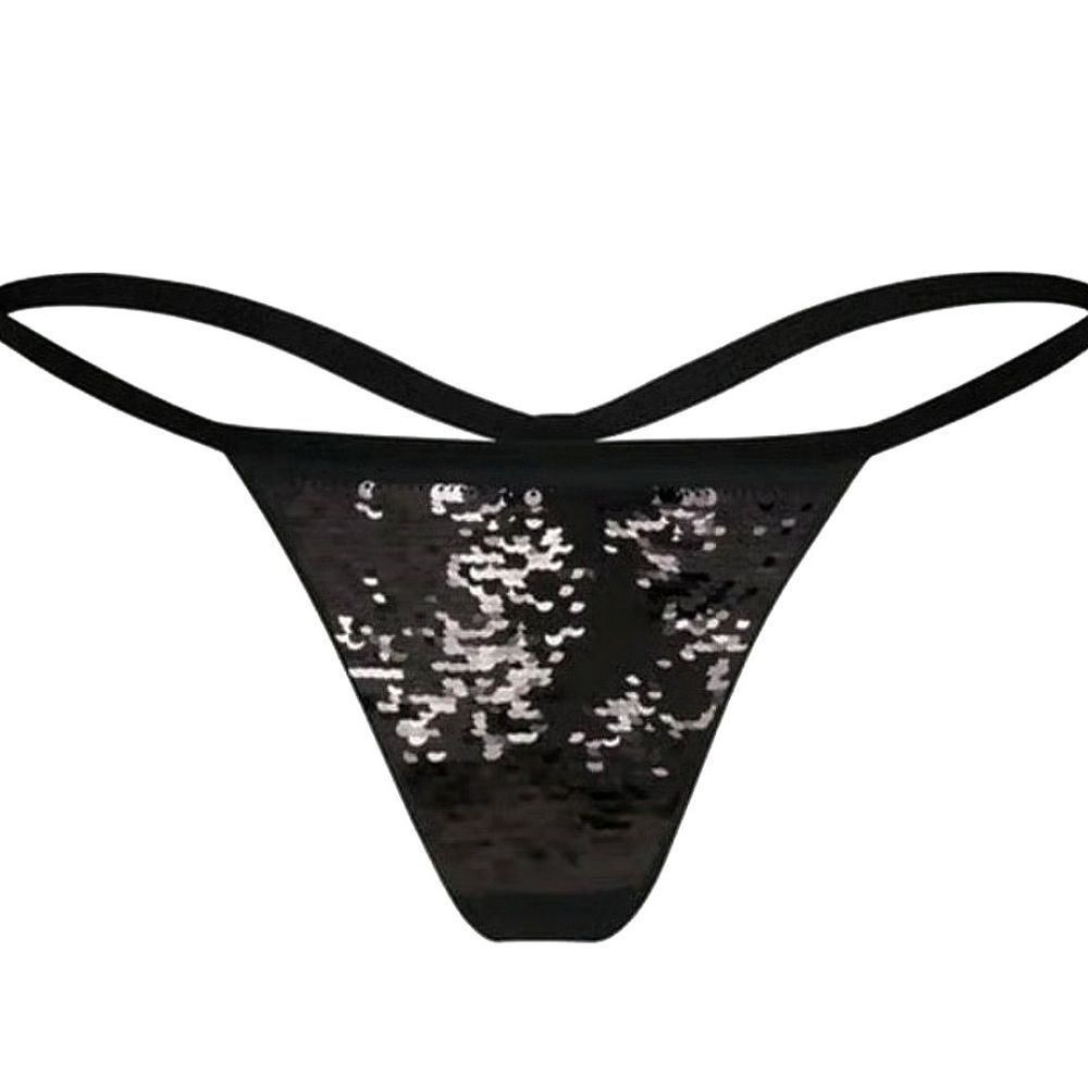 🍒NWOT🍒 SKIMS BLACK SEQUIN THONG